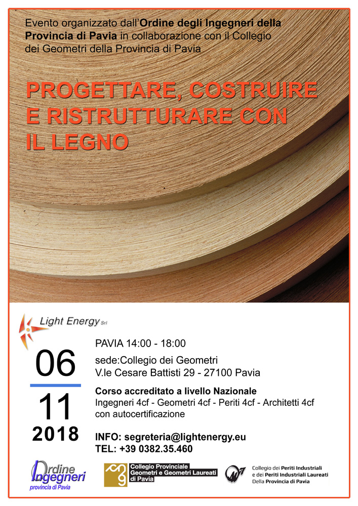 Locandina corso legno