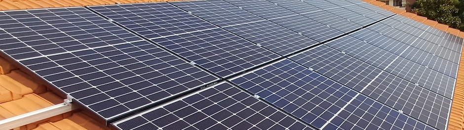 Impianto fotovoltaico appena installato